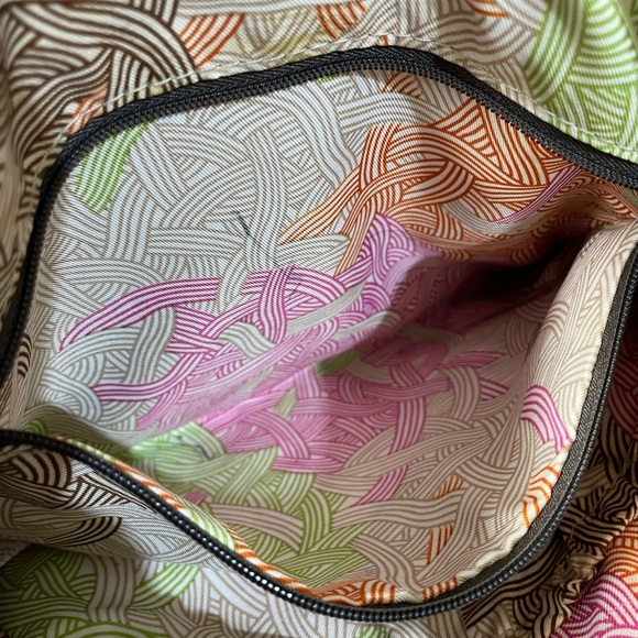 The Sak Brown Pebbled Leather Crossbody Bag Zip Top Adjustable Strap Minimalist - Picture 9 of 15